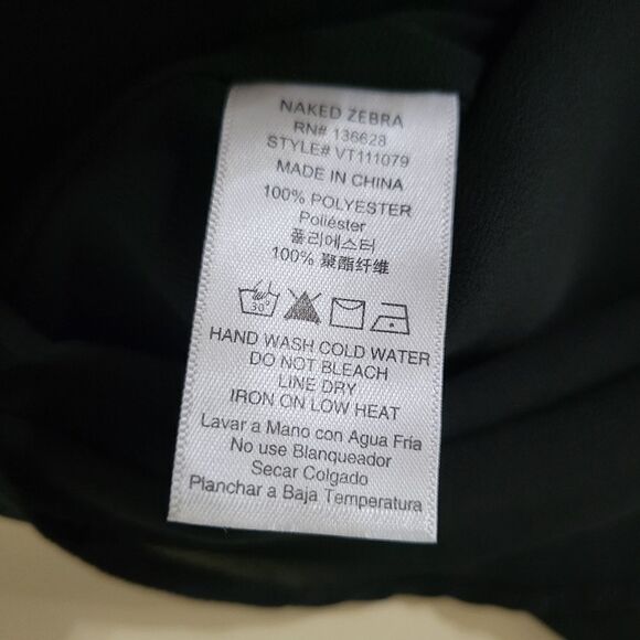 Naked Zebra Women's Black Lined Camisole Tank Top - Picture 8 of 9